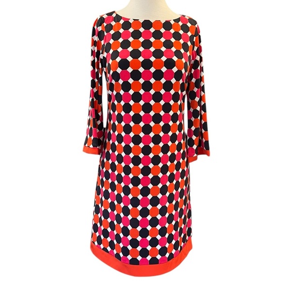 Eliza J  A Line Shift Mod Retro ‘60s Lightweight Above Knee Mini Dress Size 4 - Picture 3 of 11